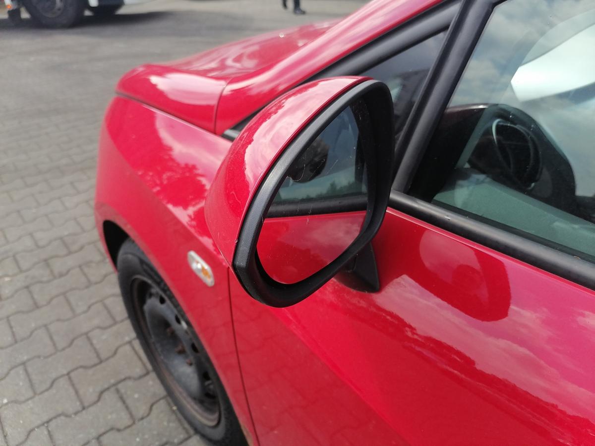 Seat Ibiza 6J original Au&szlig;enspiegel links elektrisch verstellbar LS3H Emocion Rot Bj.2009